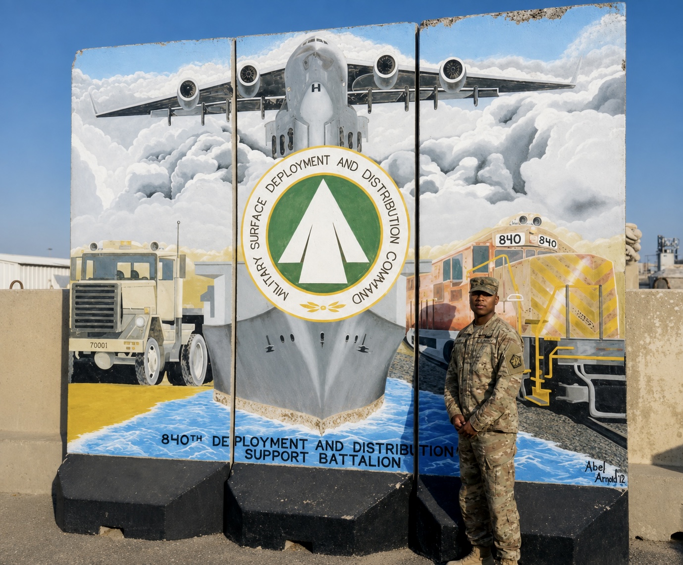 Jonathan A. Cox Jr. at the 840th Deployment and Distribution Support Battalion, Military Surface Deployment and Distribution Command